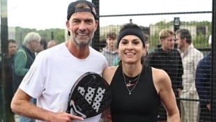 Jürgen Klopp und Gabriela Sabatini spielten beim Celebrity-Padel-Turnier der Vanda ...