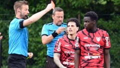 Exauce Nsandi (re.) wurde in Nußdorf wohl rassistisch beleidigt.