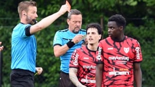 Exauce Nsandi (re.) wurde in Nußdorf wohl rassistisch beleidigt.