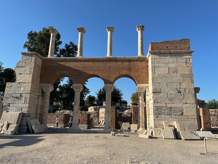 Die Überreste der Johannes Basilika