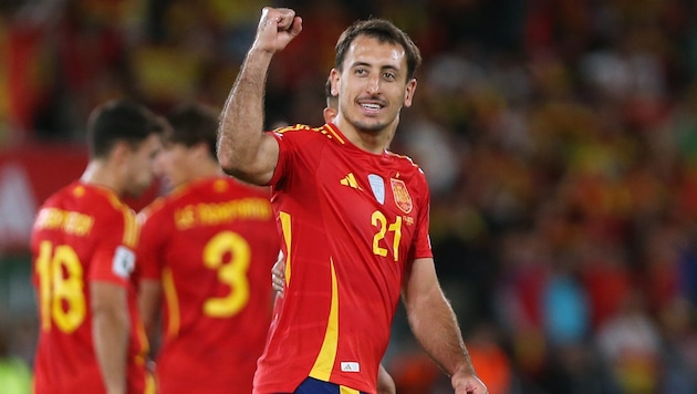 Mikel Oyarzabal, Spaniens Torschütze zum 2:0 gegen Georgien …