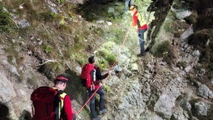 Die Bergrettung Ferlach war mit 10 Personen im Einsatz.