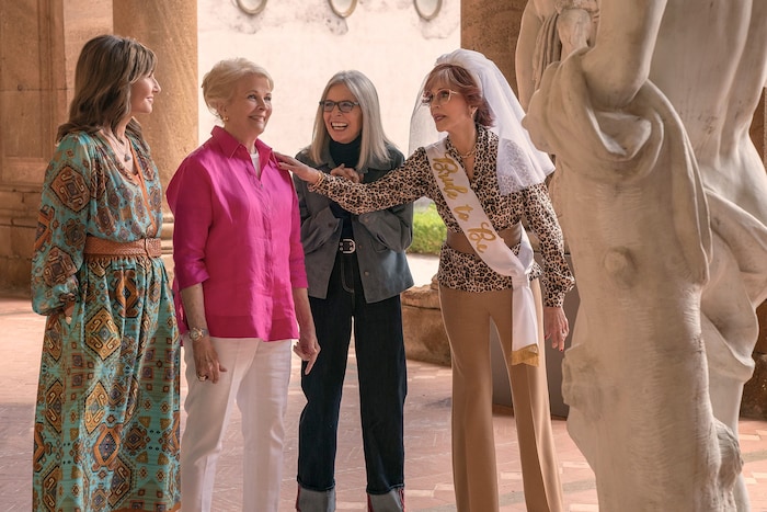 Mary Steenburgen, Candice Bergen, Diane Keaton und Jane Fonda in „Book Club“.