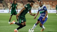 Nigeria-Star Ademola Lookman (Mitte) und Co. erlebten nach dem WM-Qualifikationsspiel gegen ...