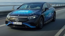 Dieser Mercedes EQS kommt mit einer einzigen Akkuladung 1205 Kilometer weit. Das ...
