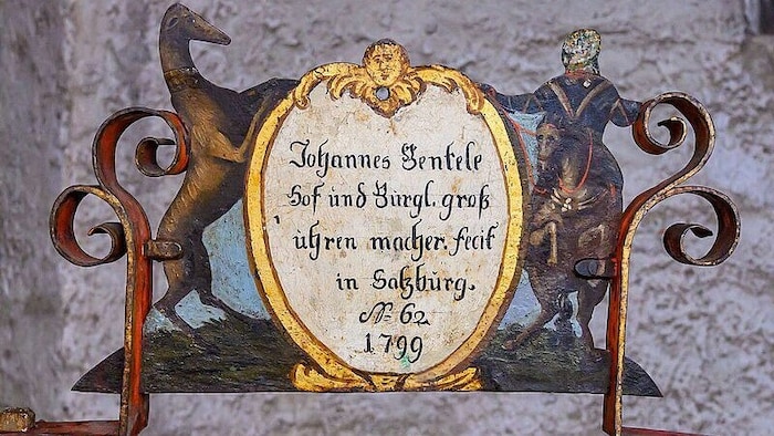 Das Aufsteckschild aus dem Jahr 1799.