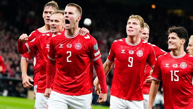 Dänemark schoss sich wieder auf Platz eins der Quali-Gruppe.