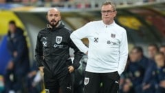 Die Entscheidungen seines Teams in den Schlussminuten ärgerten ÖFB-Teamchef Ralf Rangnick (re.).