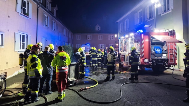 Die Freiwilligen Feuerwehren Bad Radkersburg, Altneudörfl, Zelting und Goritz rückten aus