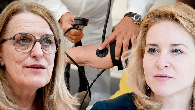 Das SPÖ-Regierungsduo Königsberger-Ludwig (li.) und Holzleitner verhandelt ab Dienstag um einen ...