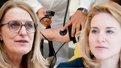 Das SPÖ-Regierungsduo Königsberger-Ludwig (li.) und Holzleitner verhandelt ab Dienstag um einen ...