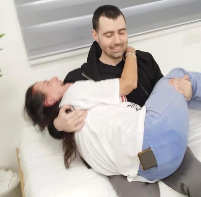 Guy Gilboa-Dalal is reunited with his family.