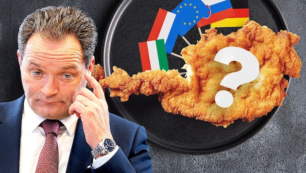 Laut Aushang in einer der Kantinen des Landwirtschaftsministeriums kommt nur ein kleiner Teil ...