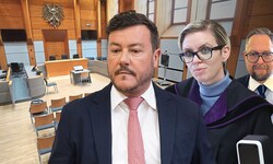 Angeklagter Benko, Richterin Wegscheider und Anwalt Norbert Wess.