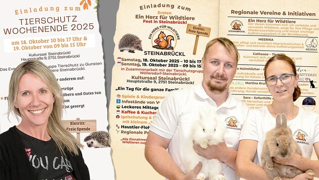 Die Gemeinde Steinabrückl (li. mit der zuständigen Gemeinderätin Pamela Zezula-Dettmann) ...