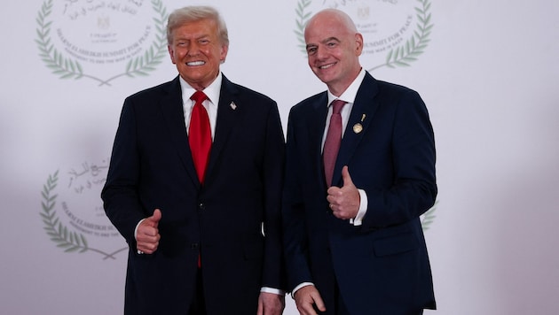Gute Freunde: Gianni Infantino und Donald Trump.