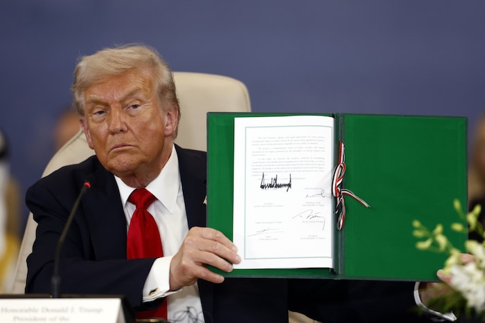 Trump präsentiert „sein“ Gaza-Abkommen.