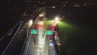 Die Unfallstelle auf der Schweizer A1 unweit der Grenze zu Vorarlberg.