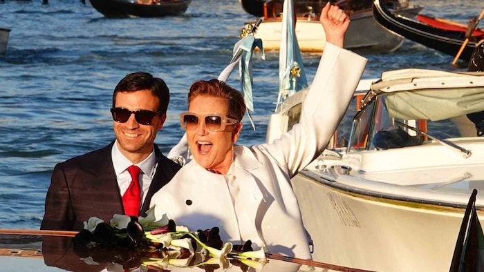 Überglücklich im Hafen der Ehe! Kunstsammlerin Francesca von Thyssen-Bornemisza – im Bild mit ...