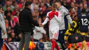 Martin Ödegaard verletzte sich im Premier-League-Spiel gegen West Ham United.