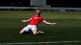 Augsburg-Legionär Mauro Hämmerle traf gegen Israel zur 1:0-Führung. 