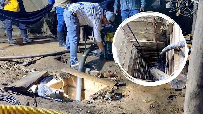 Wie Behörden mitteilten, stürzte die Goldmine nach heftigen Regenfällen zusammen.