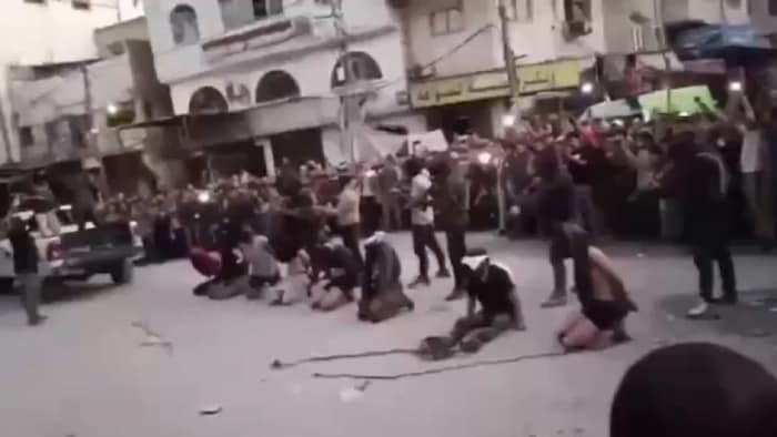 Pictures of a public shooting are circulating online.