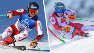 Fabio Gstrein (li.) und Noel Zwischenbrugger matchen sich um das letzte freie ÖSV-Ticket für den ...