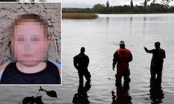 Bei der Suche nach dem vermissten achtjährigen Fabian wurde der Uferbereich am Inselsee mit ...