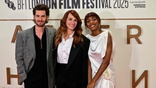 Julia Roberts, Ayo Edebiri und Andrew Garfield bei der Filmpremiere in London.