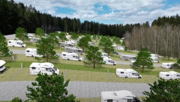 Die Waldidylle am Ufer des Herrensees im Luftkurort Litschau droht künftig von Wohnwagen ...