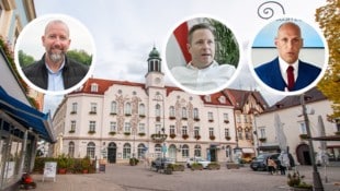 Vizebürgermeister Marcus Berlosnig (li.) fordert FPÖ-Ausschluss von Helmut Fiedler (o.re.) und ...