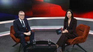 Der israelische Botschafter David Roet im Gespräch mit krone.tv-Infochefin Katia Wagner