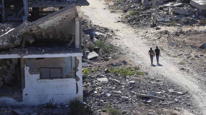 Aus dem Umfeld der Hamas heißt es, dass einige Leichen in den Trümmern Gazas noch gesucht werden ...