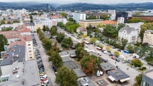 Südbahnhofmarkt digital: Drei farblich markierte Zonen, zwölf Kategorien und eine Einteilung in ...