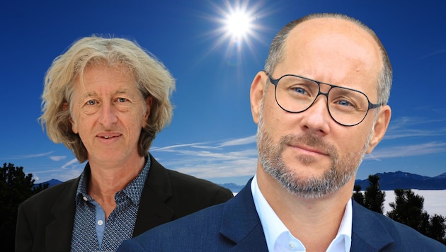 Wirtschaftslandesrat Mario Gerber (ÖVP, rechts) will die Tiroler Umweltanwaltschaft abschaffen, ...