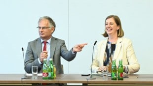 Finanzminister Marterbauer und Staatssekretärin Eibinger-Miedl sind bei Steuern nicht einer ...