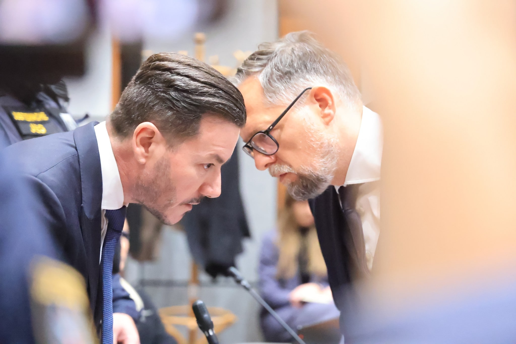 René Benko mit seinem Verteidiger Norbert Wess