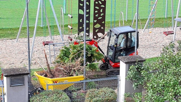 Die „Ausreißer“ bei der Arbeit. Für öffentliche Plätze aus Sicherheitsgründen nicht mehr ...