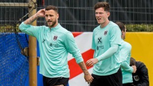 Marko Arnautovic (l.) und Michael Gregoritsch (r.) haben altersbedingt im ÖFB-Team ein ...