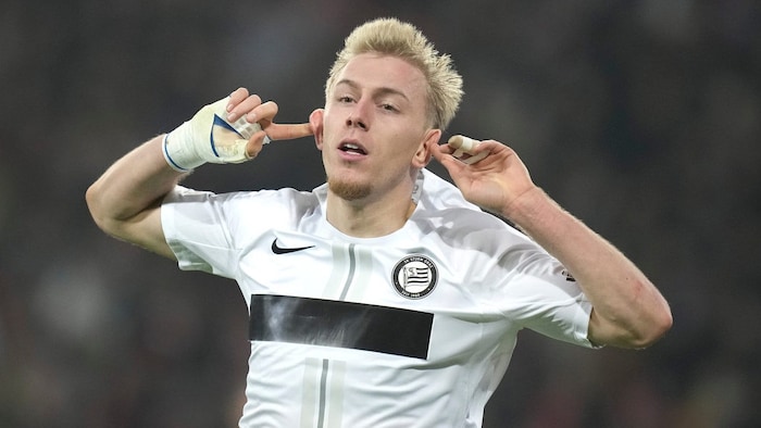 Auch mit Ex-Sturm-Angreifer Mika Biereth wird Dänemark noch viele Jahre Freude haben.