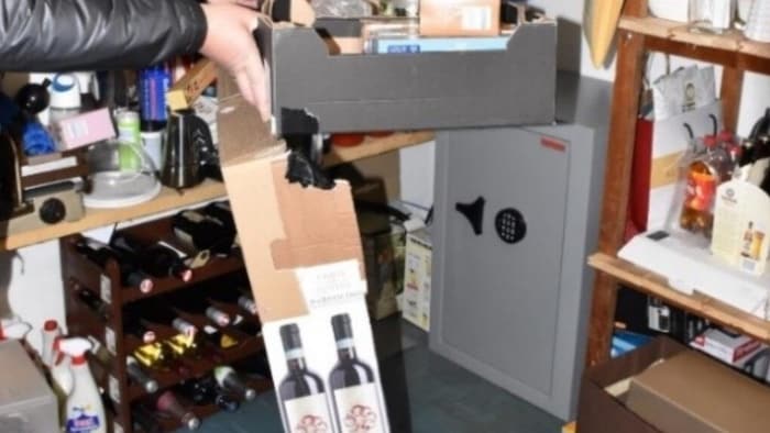 Der sichergestellte Tresor.