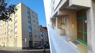 Die beiden Tatorte in der Spießhammergasse (li.) und der Steudelgasse.