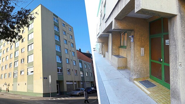 Die beiden Tatorte in der Spießhammergasse (li.) und der Steudelgasse.