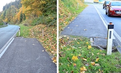 Nach rund 300 Metern hört der Weg plötzlich auf. Laut der Stadt soll daraus ein Radweg bis zum ...
