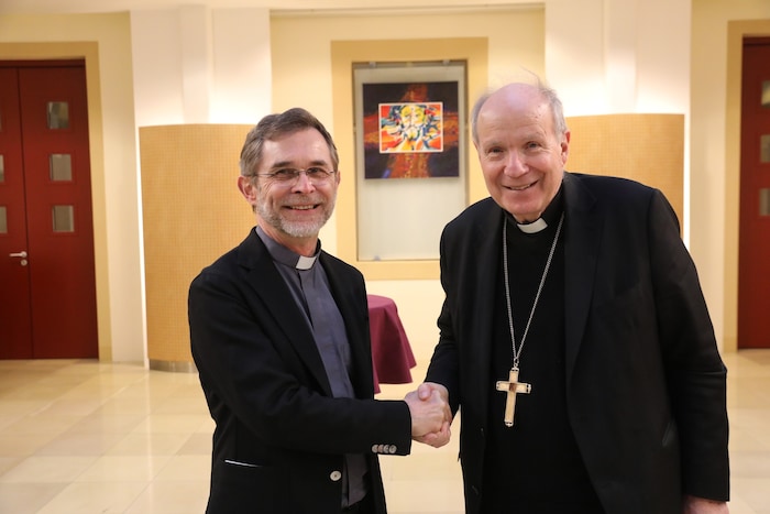 Josef Grünwidl und sein Vorgänger Kardinal Christoph Schönborn