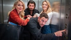 Ein Film voller Stars (v. l.): Silvia Schneider, Otto Jaus, Melissa Naschenweng und Paul Pizzera ...