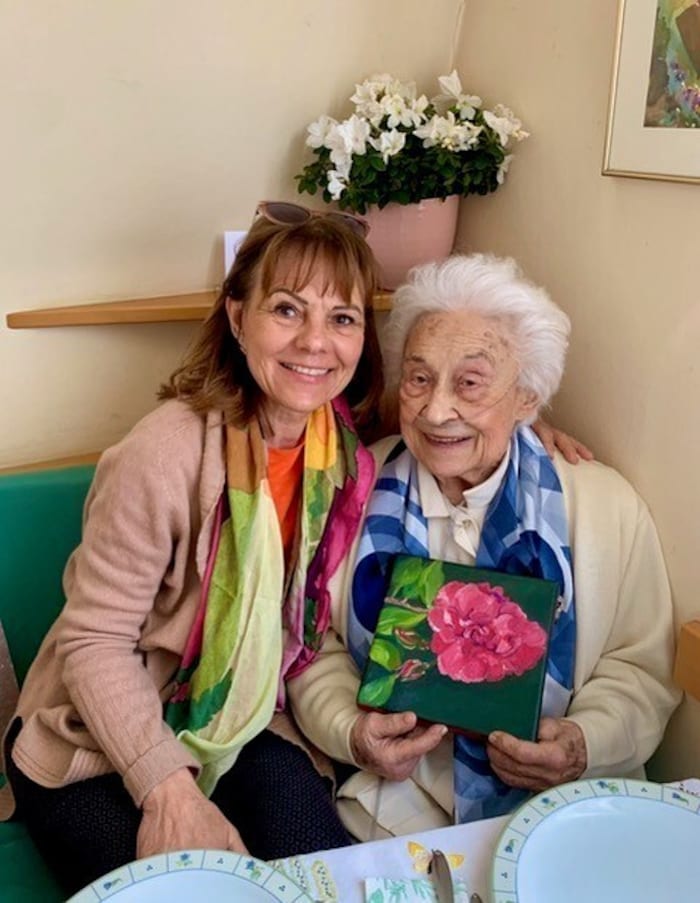 Hildegard Kirschner mit ihrer Tochter Christine Gigler