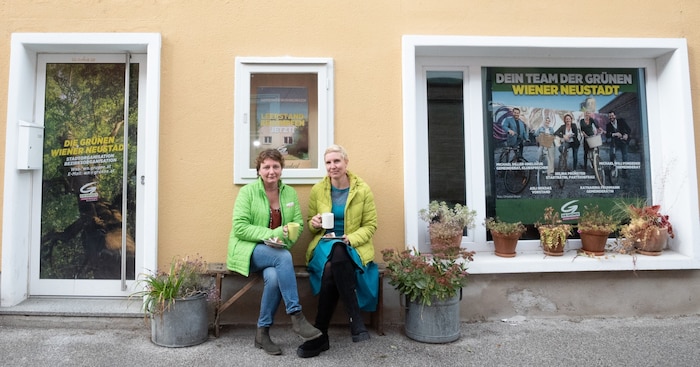 Auch der Bau in der Lederergasse, in dem die Grünen ihr Büro haben, steht zum Verkauf — jedoch ...