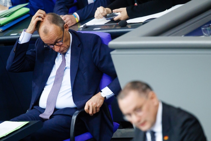 Mit einer fragwürdigen Aussage zog sich Friedrich Merz Kritik seines Koalitionspartners zu.